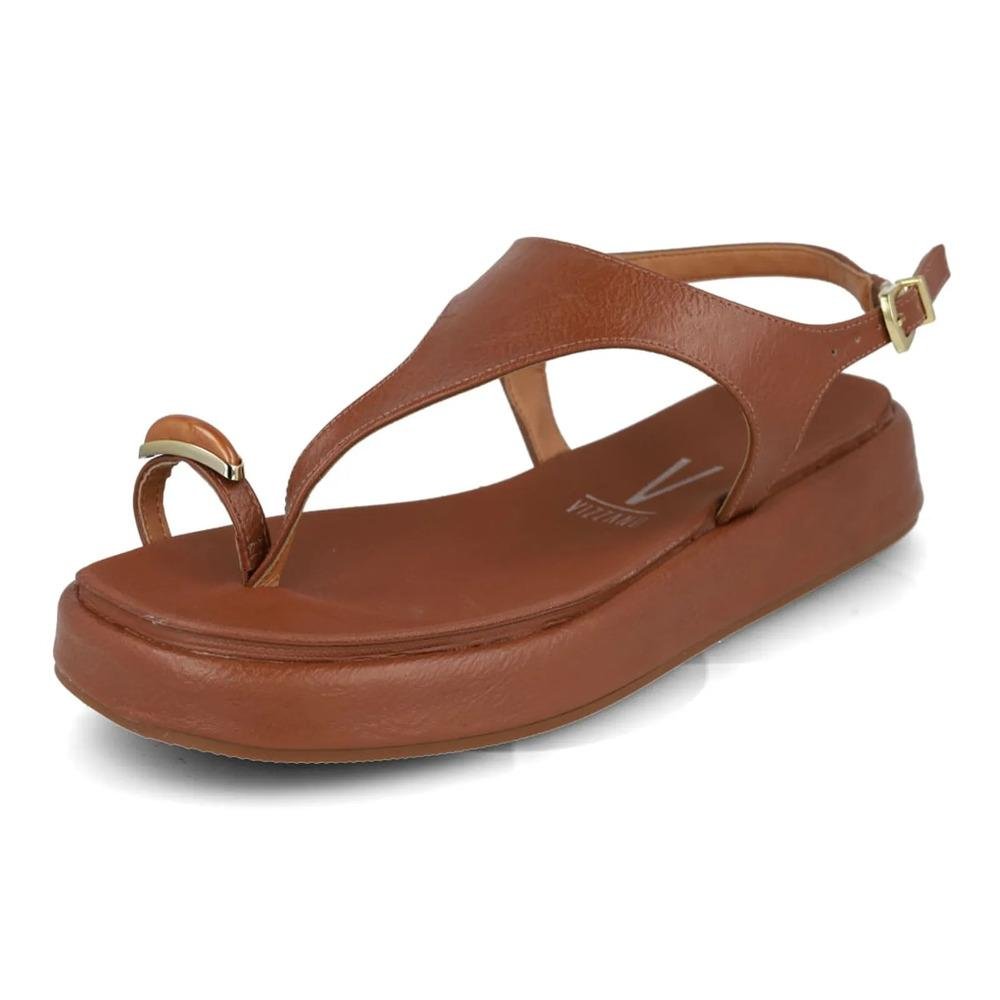 Sandália Vizzano Flat Tira Central Feminina Marrom 5