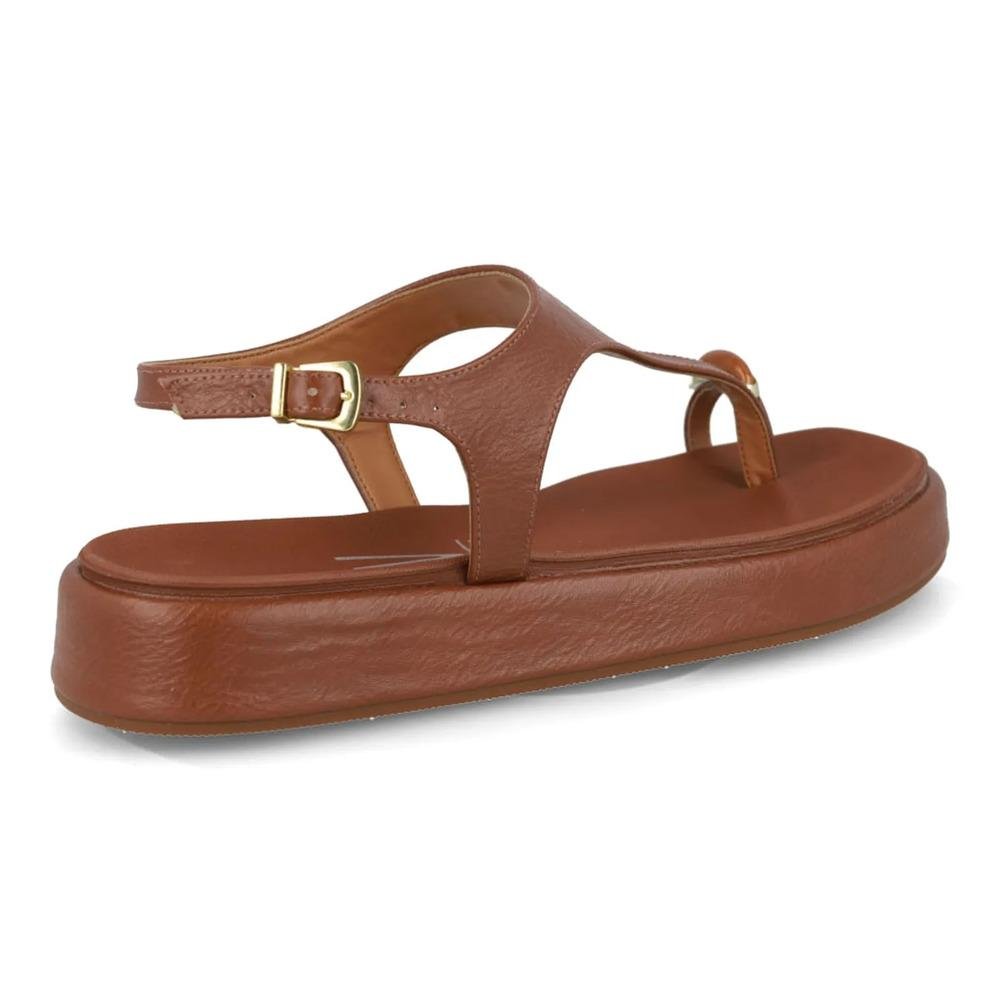 Sandália Vizzano Flat Tira Central Feminina Marrom 6