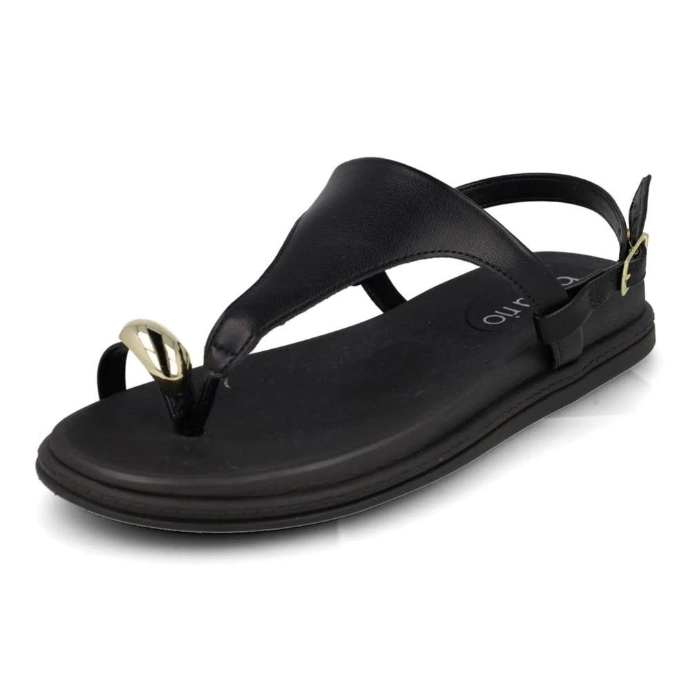 Sandália Beira Rio Tira Feminina Preto 5