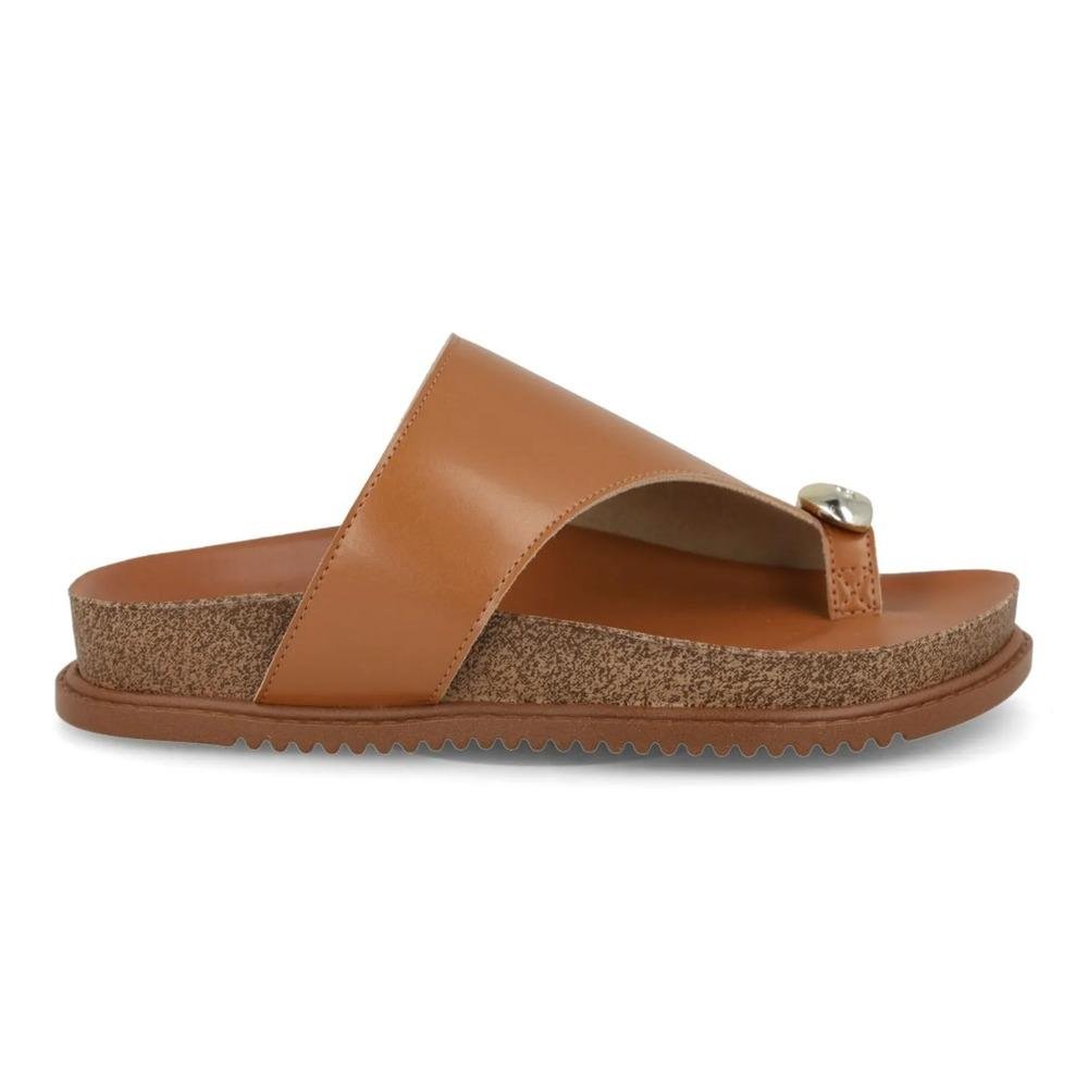 Sandália Beira Rio Rasteira Fivela Feminina