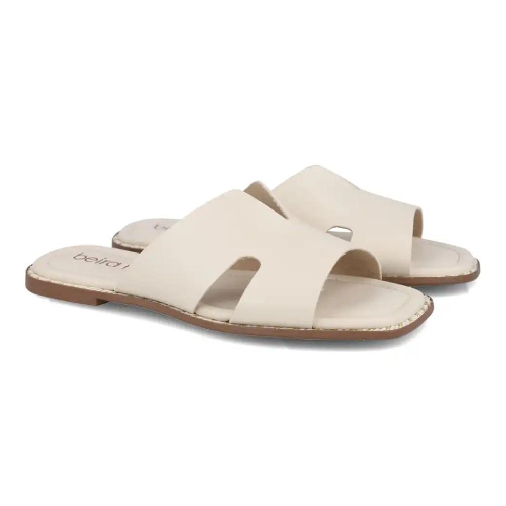 Tamanco Beira Rio Rasteira Feminino Off White 4