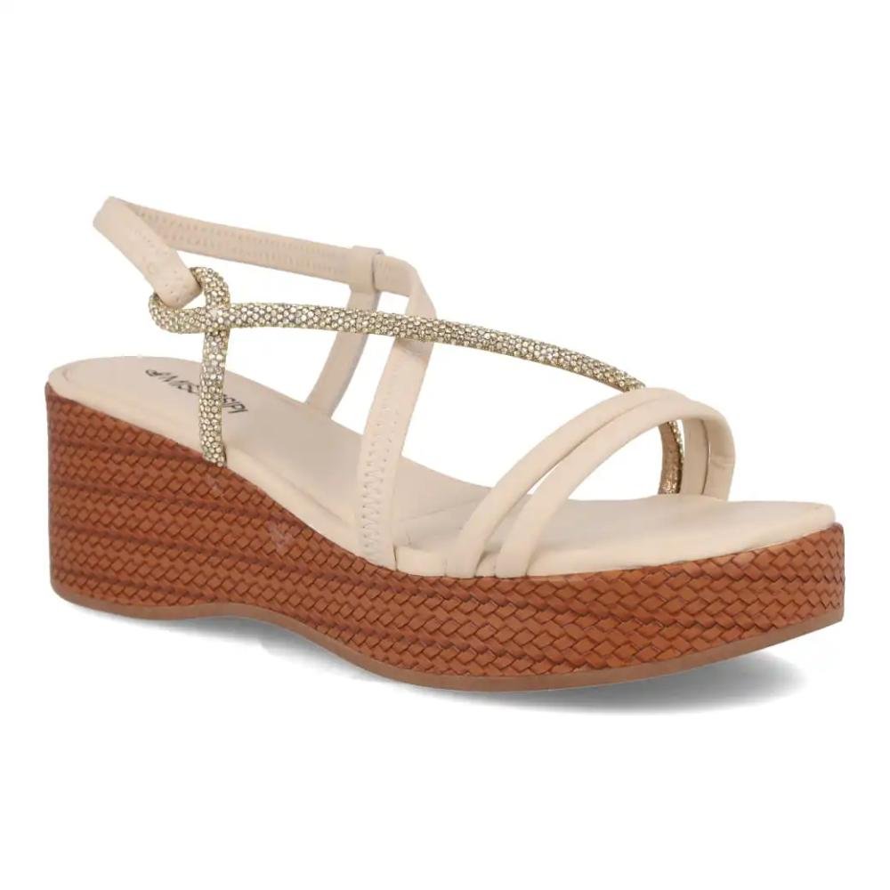 Sandália Mississipi Anabela Feminina Branco 3