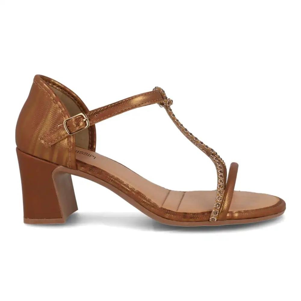 Sandália Mississipi Fivela Lateral Feminina Bronze 1