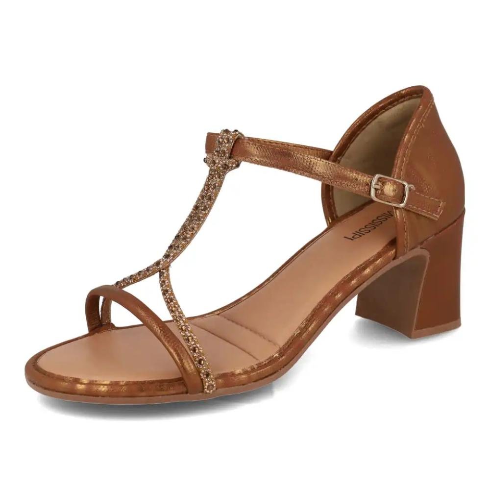 Sandália Mississipi Fivela Lateral Feminina Bronze 5