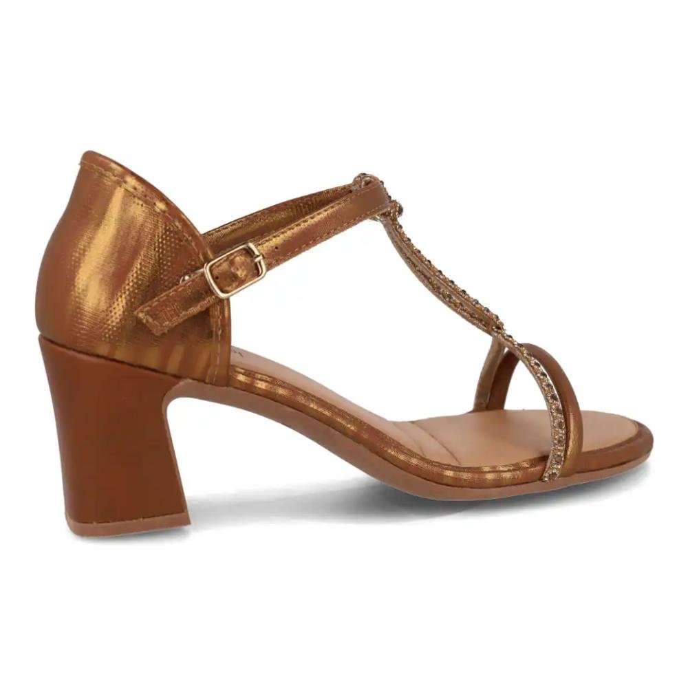 Sandália Mississipi Fivela Lateral Feminina Bronze 6