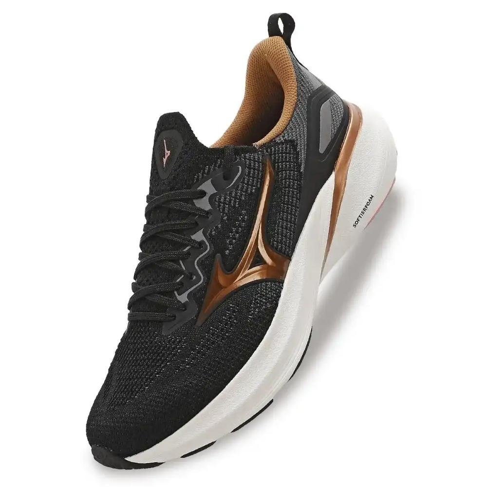 Tênis Mizuno Glow 3 Feminino Preto/Bronze 2