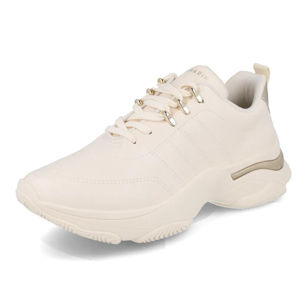 Tênis Ramarim Detalhe Metalizado Feminino Creme 5