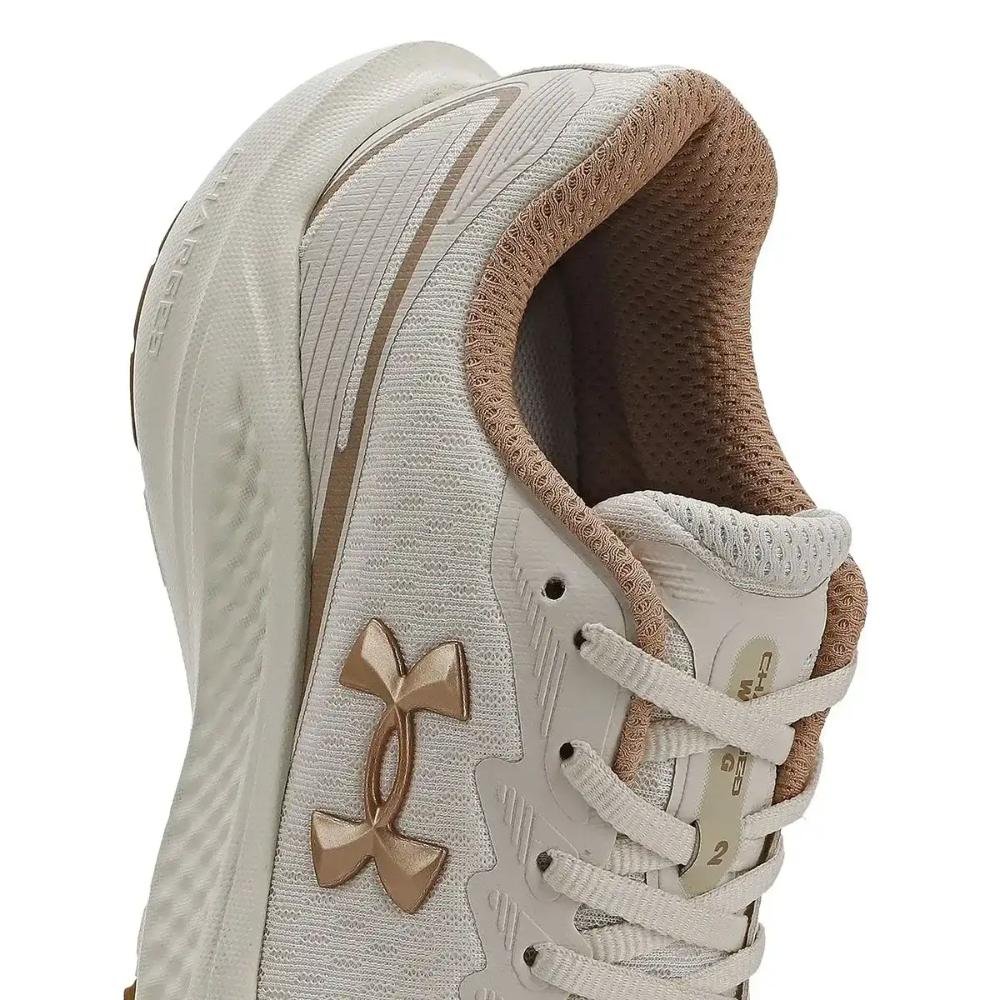 Tênis Under Armour Charged Wing 2 Feminino Creme/Dourado 5