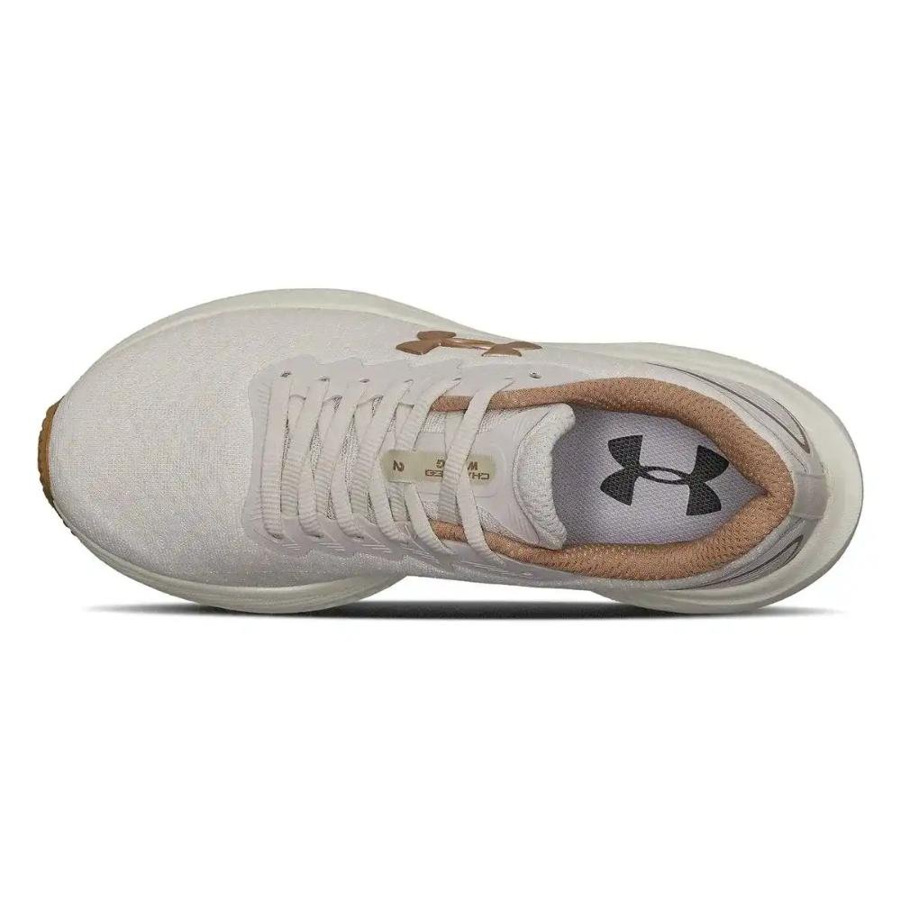 Tênis Under Armour Charged Wing 2 Feminino Creme/Dourado 6