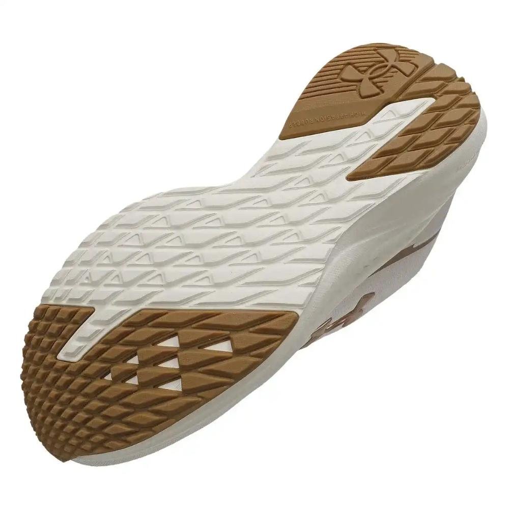 Tênis Under Armour Charged Wing 2 Feminino Creme/Dourado 8