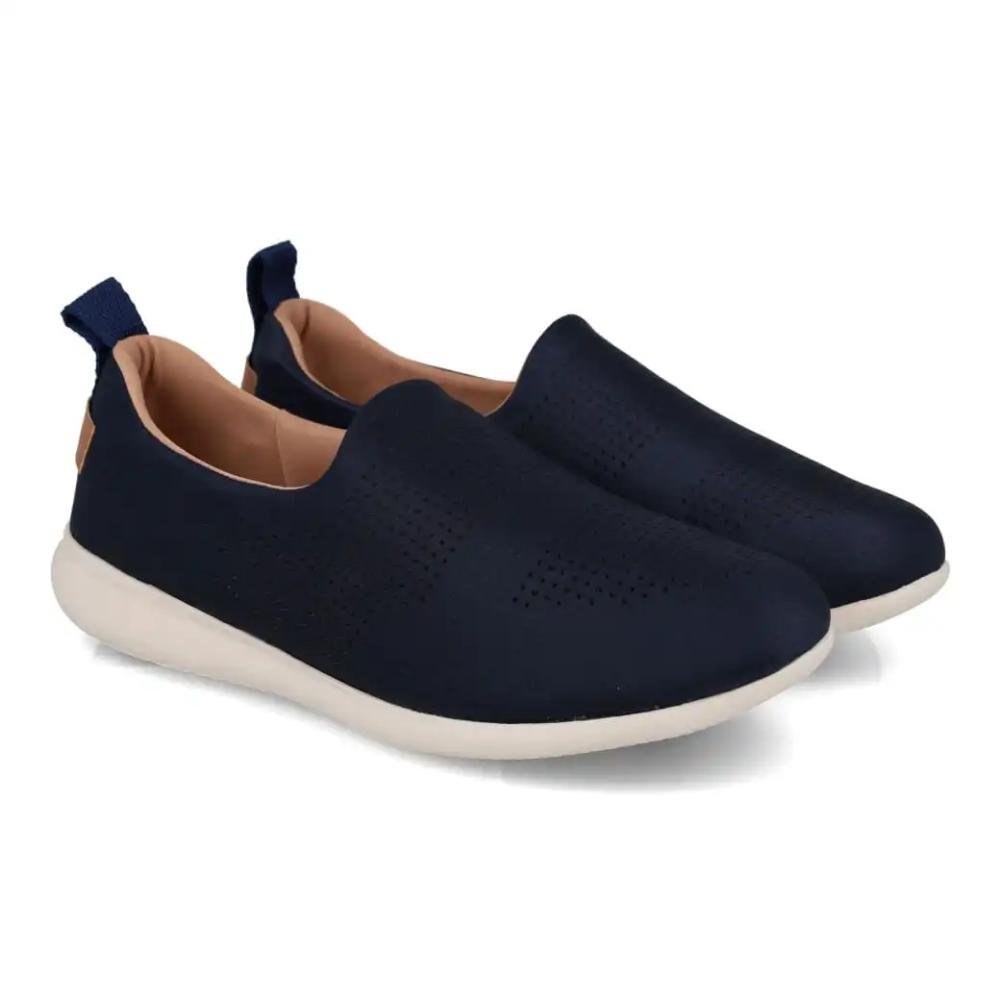 Tênis Usaflex Slip On Ultra Light Feminino Marinho 4