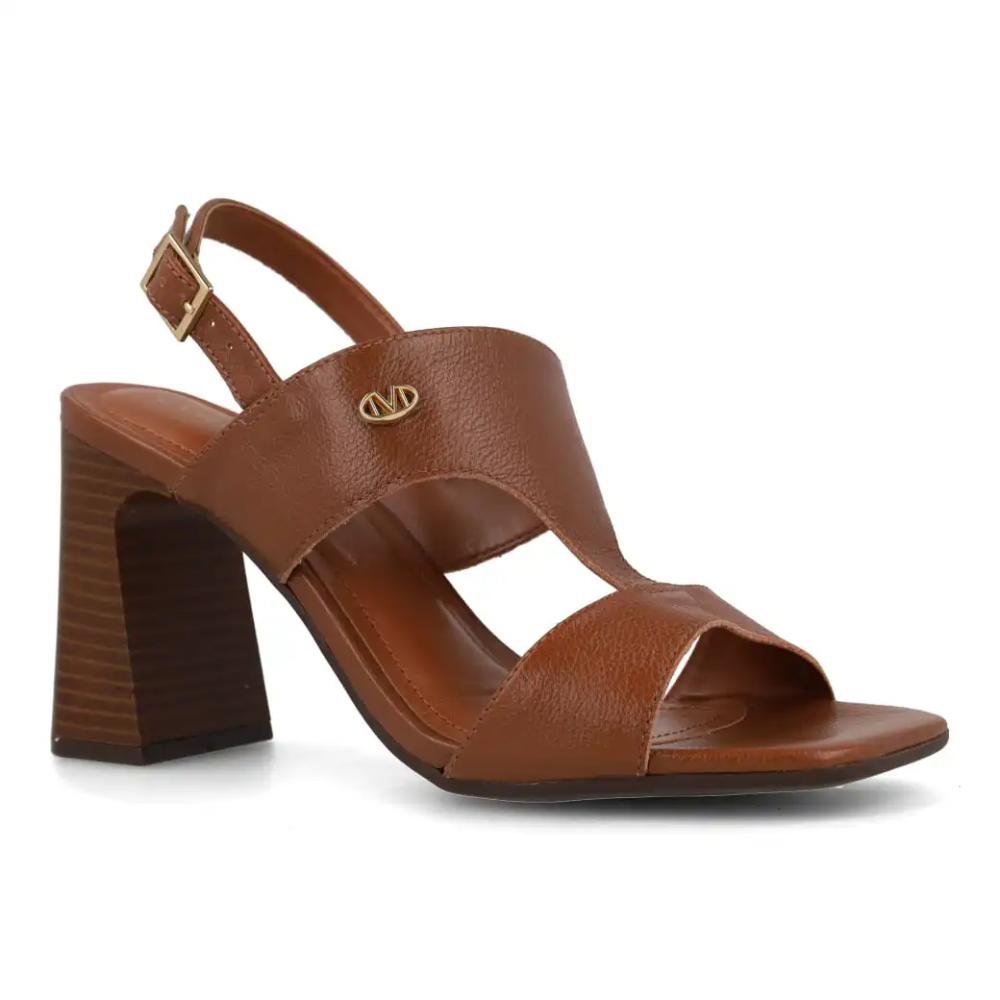 Sandália Via Marte Salto Bloco Feminina Marrom 3