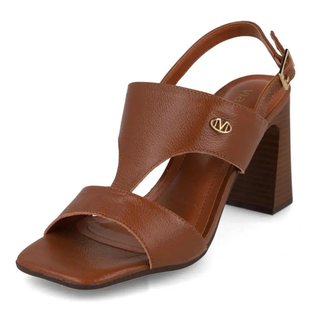 Sandália Via Marte Salto Bloco Feminina Marrom 5