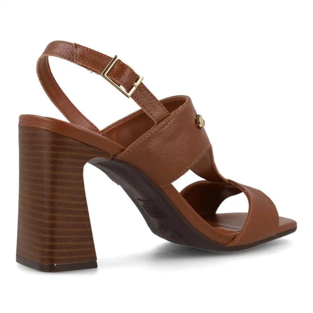 Sandália Via Marte Salto Bloco Feminina Marrom 6
