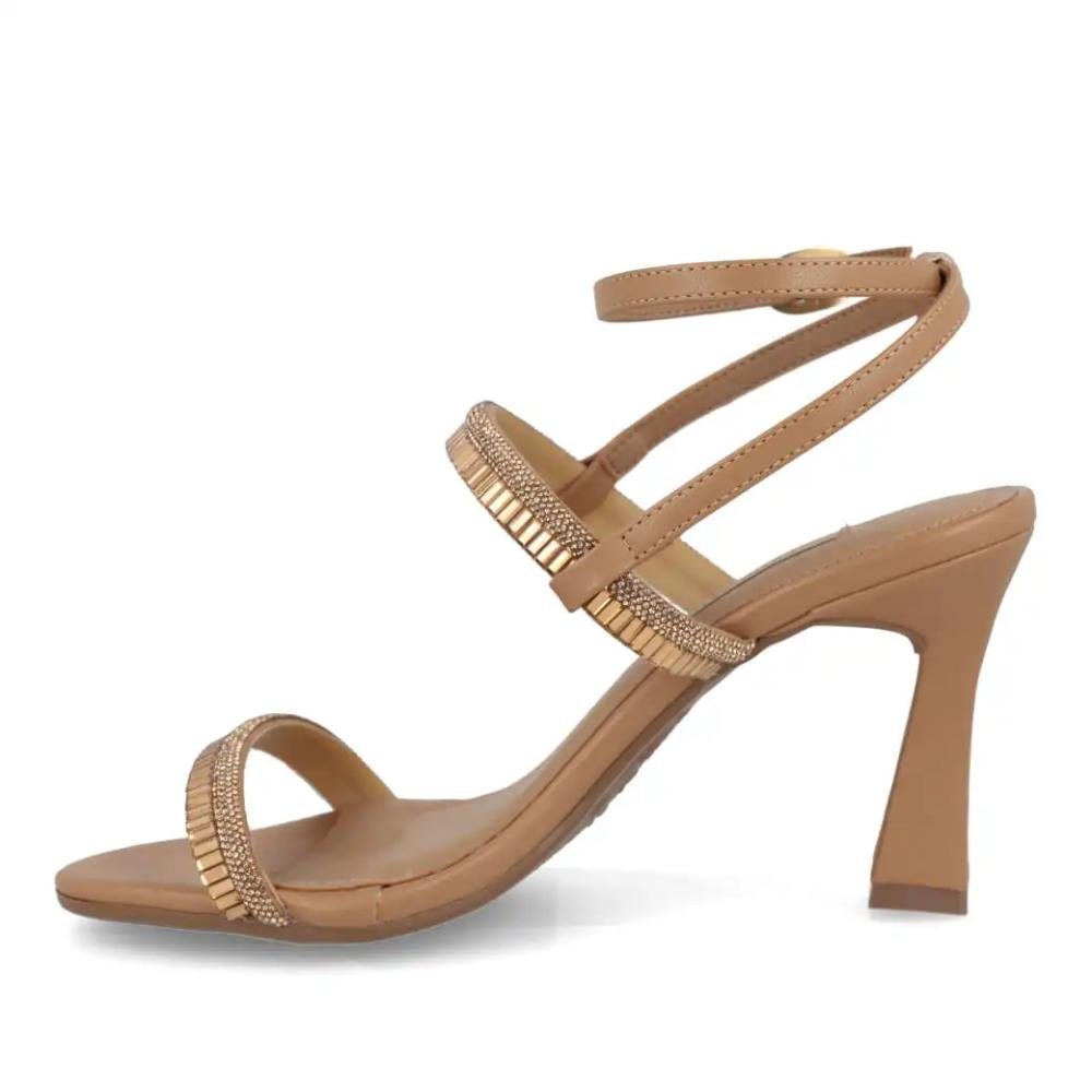 Sandália Via Marte Salto Taça Feminina Bege 2