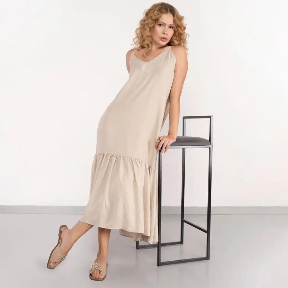 Rasteira Via Marte Slide Ráfia Feminina Bege 6