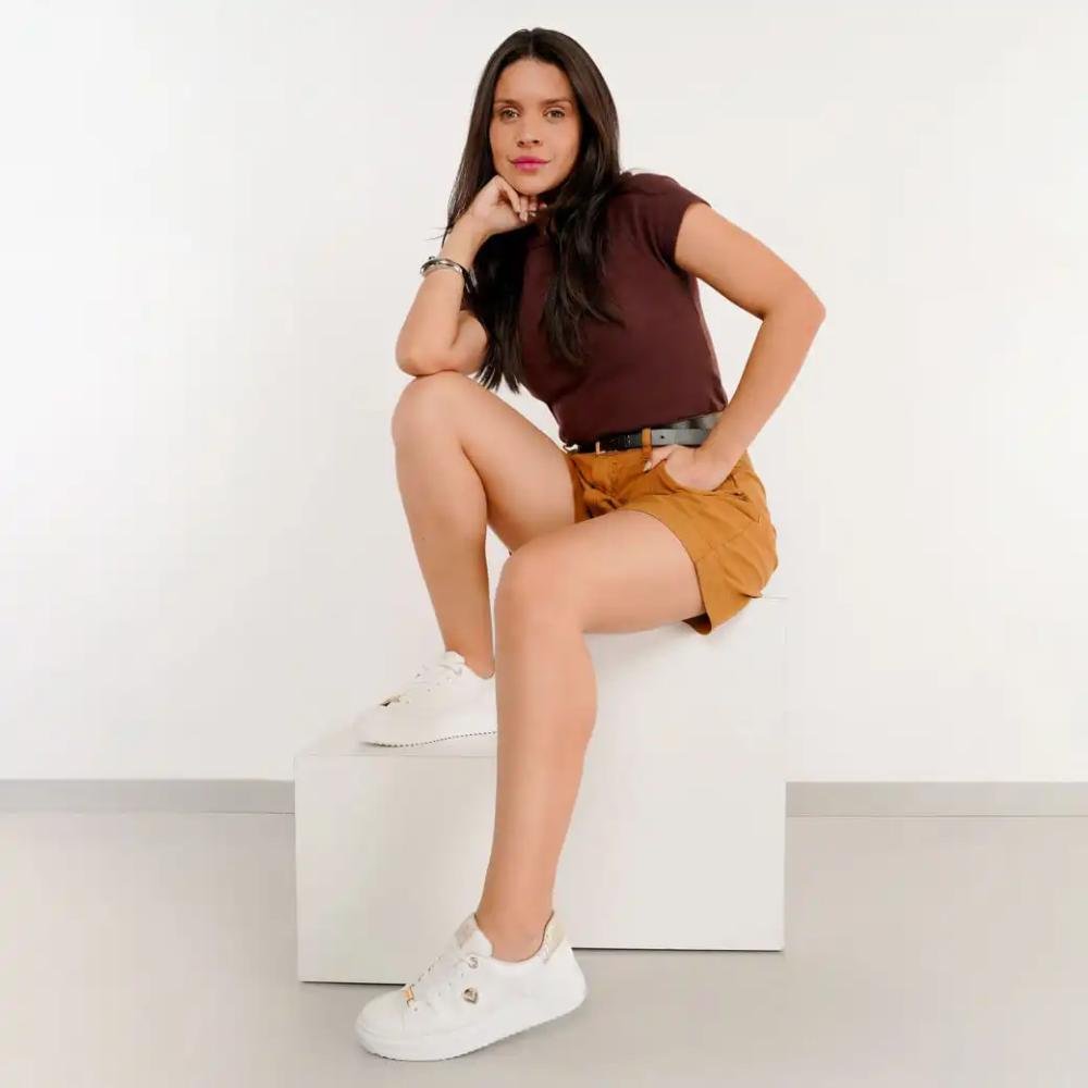 Tênis Via Marte Napa Plataforma Feminino Branco 10