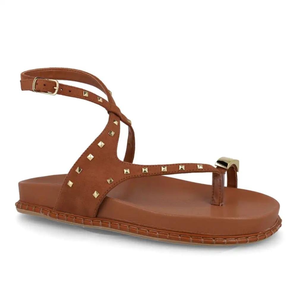 Sandália Via Marte Camurça Feminina Marrom 3