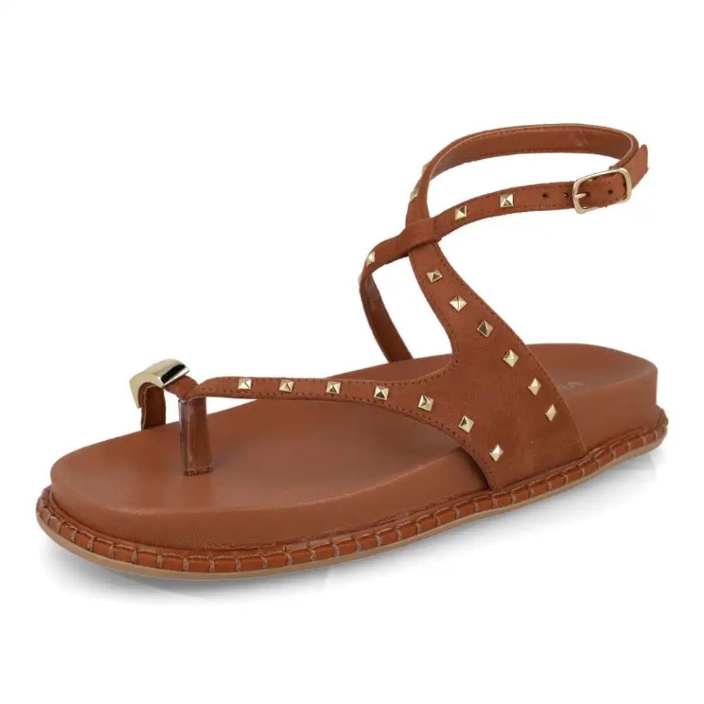 Sandália Via Marte Camurça Feminina Marrom 5