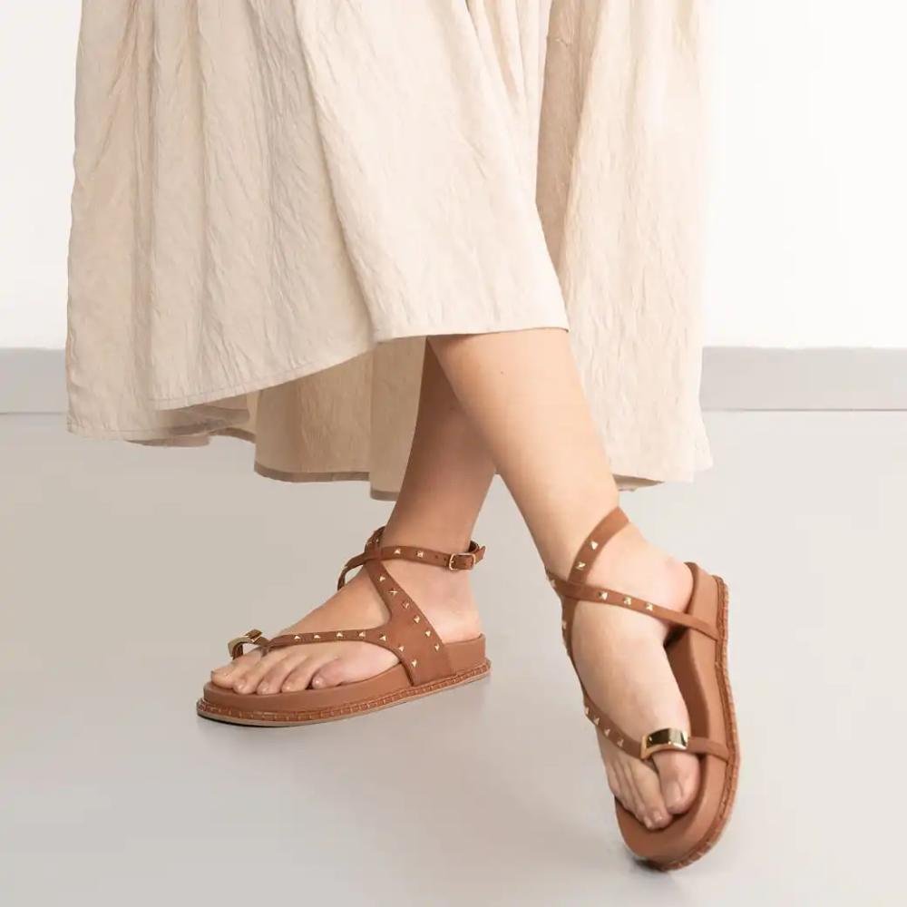 Sandália Via Marte Camurça Feminina Marrom 7