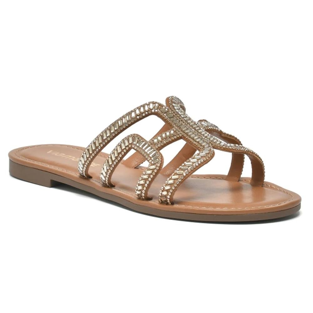 Tamanco Via Marte Rasteiro Feminino Bege 2