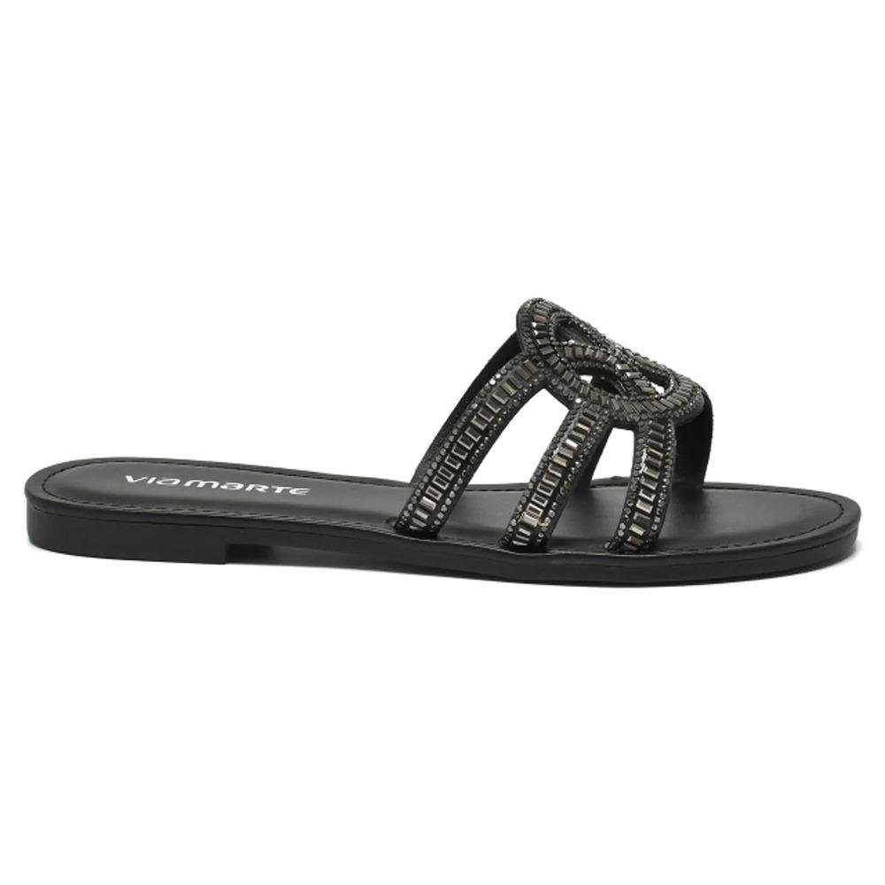 Tamanco Via Marte Strass Feminino