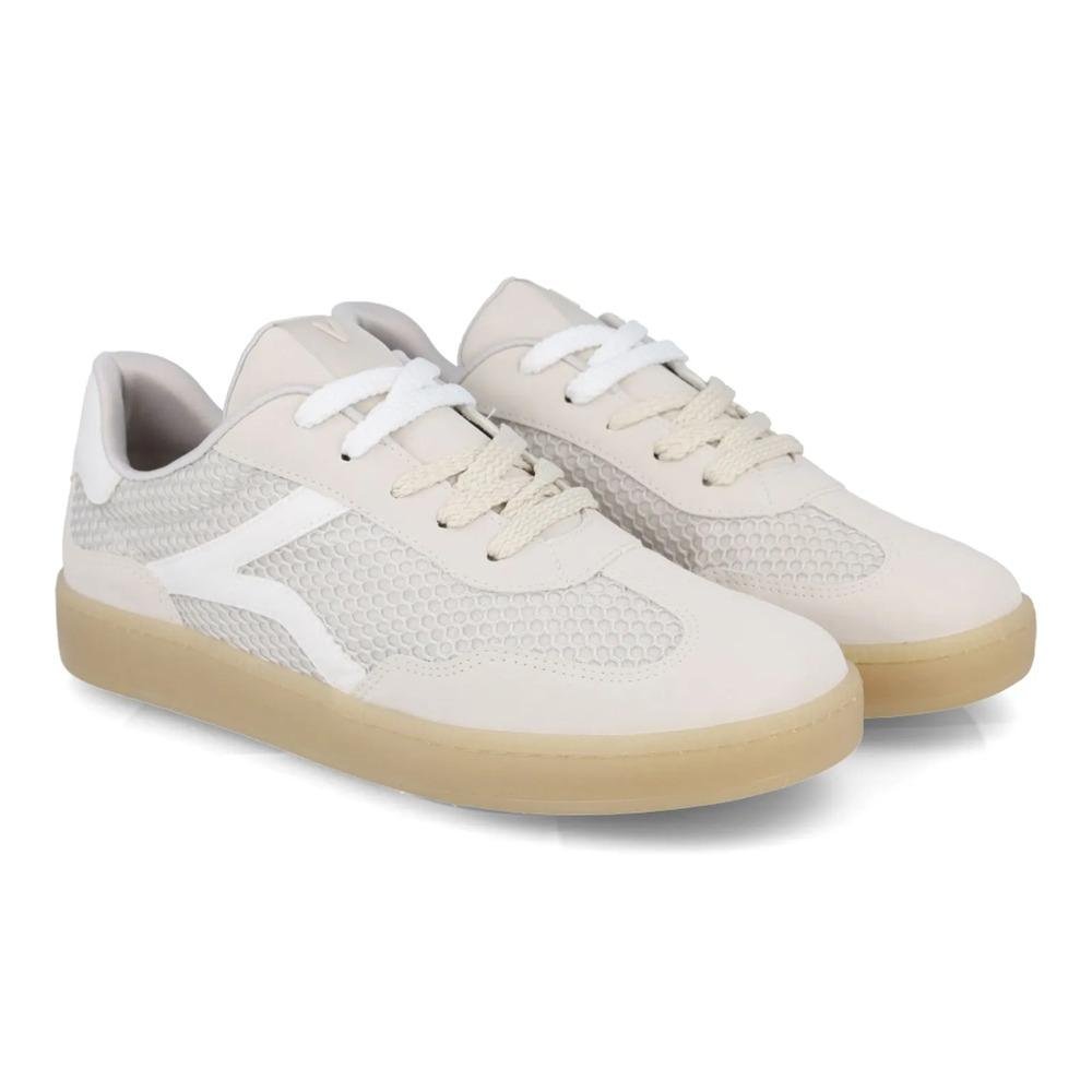 Tênis Via Marte Tela Colmeia Feminino Bege 4