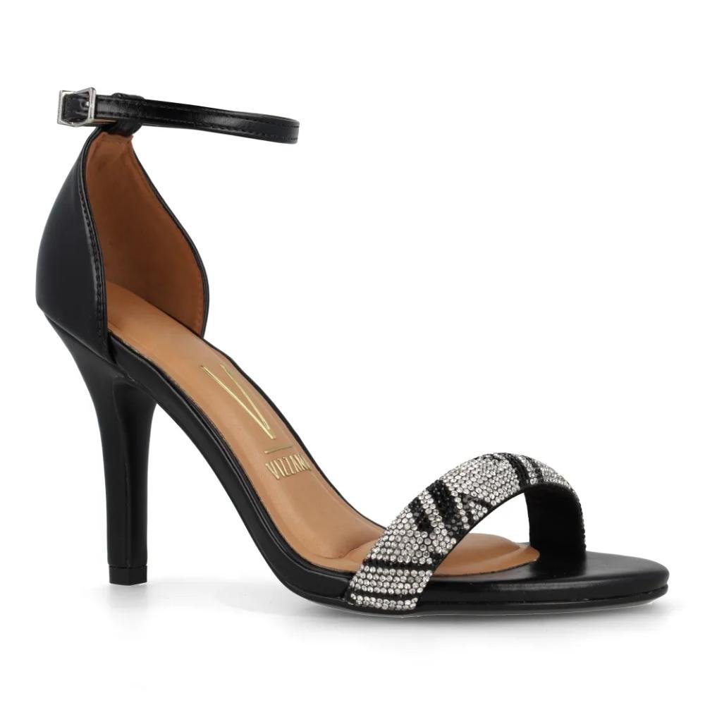 Sandália Vizzano Lace Up Tira Feminina Preto 2