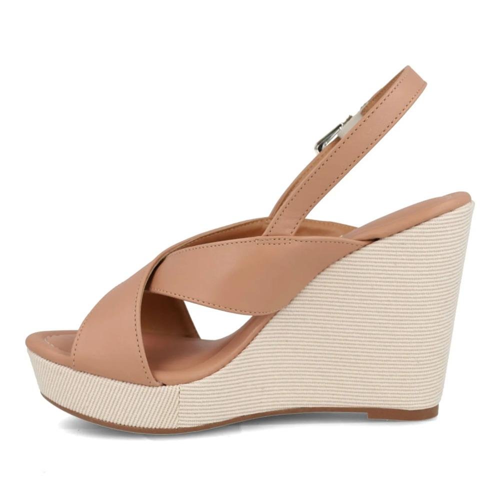 Sandália Vizzano Anabela Casual Feminina Nude 2
