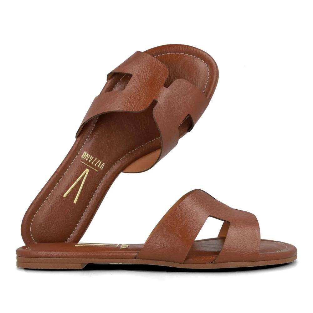 Sandália Vizzano Rasteira Feminina Marrom 5