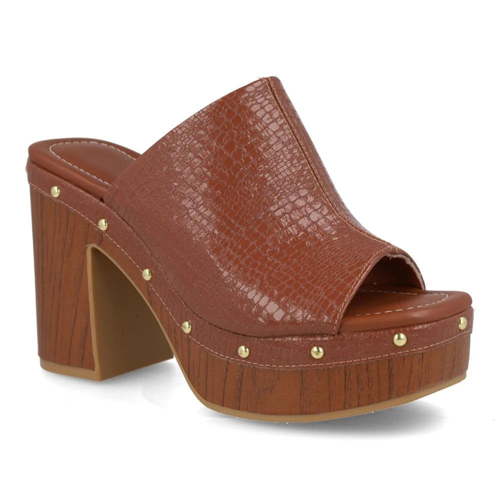 Tamanco Vizzano Plataforma Feminino Marrom 2