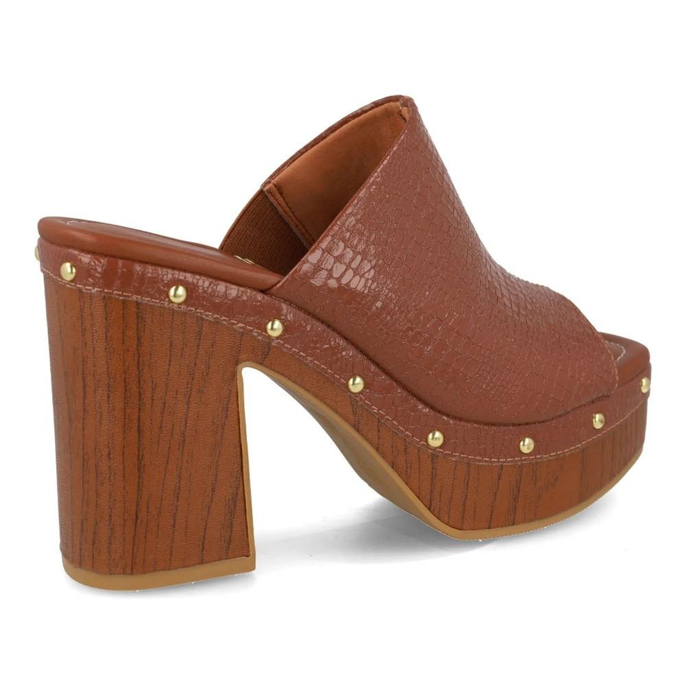 Tamanco Vizzano Plataforma Feminino Marrom 5