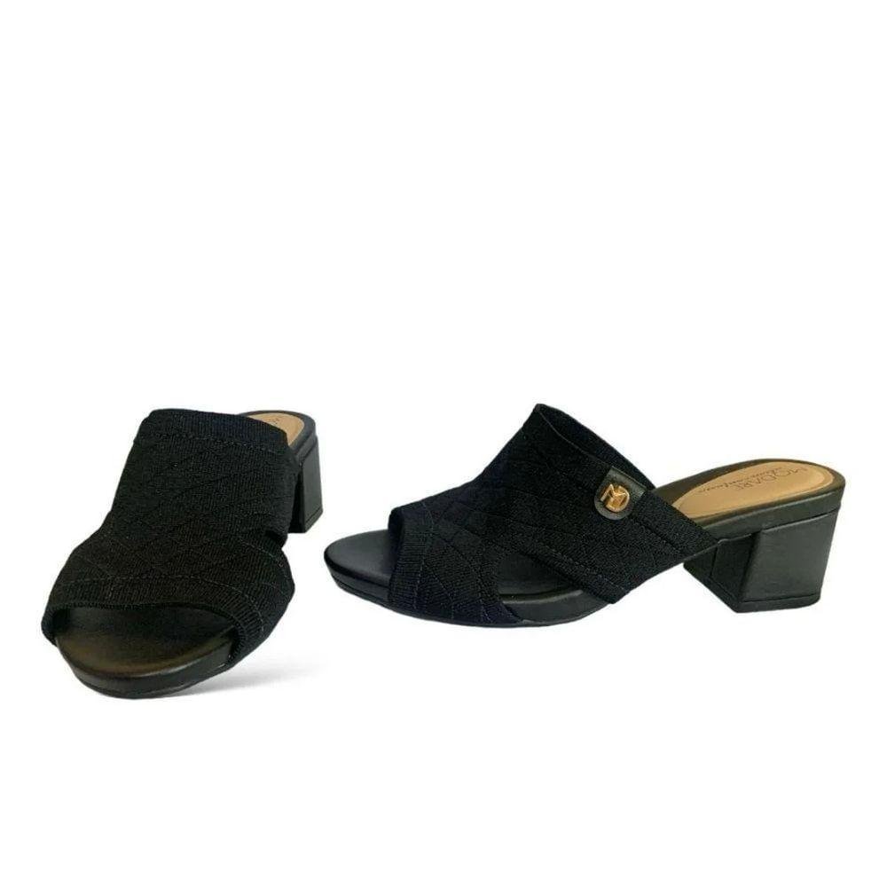 Tamanco Modare Tecido Feminino Preto 4