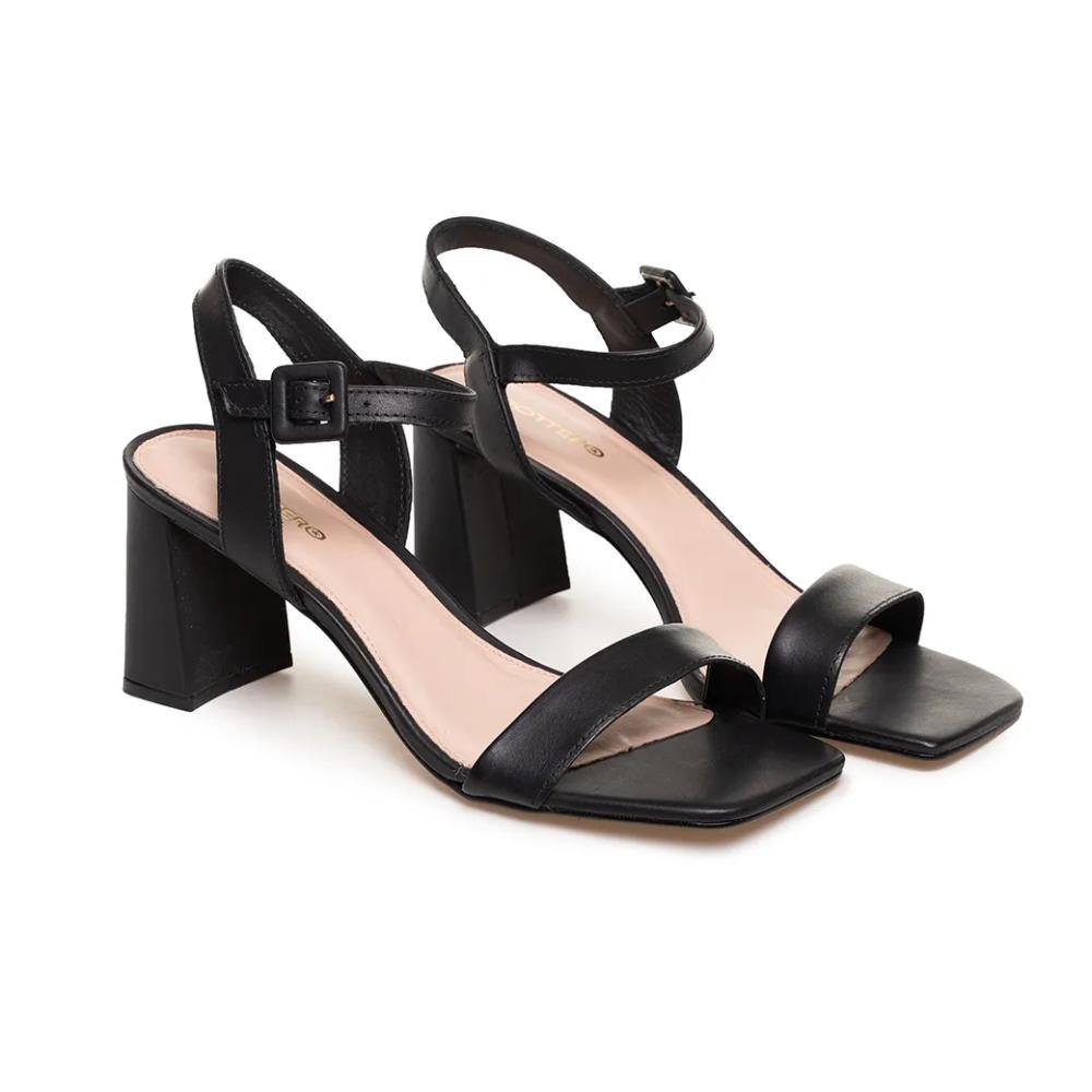 Sandália Bottero Clássica Salto Bloco Feminina Preto 4