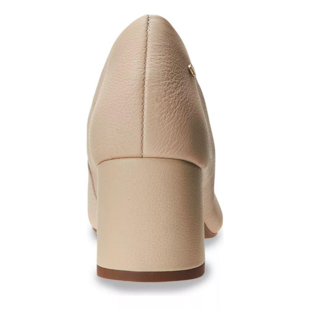 Sapato Dakota Scarpin Salto Grosso Feminino Bege 7