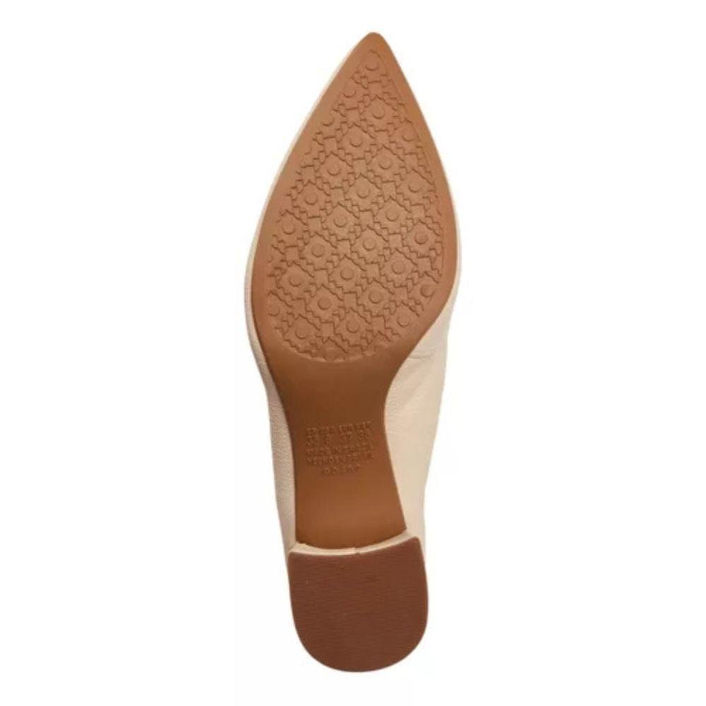 Sapato Dakota Scarpin Salto Grosso Feminino Bege 8