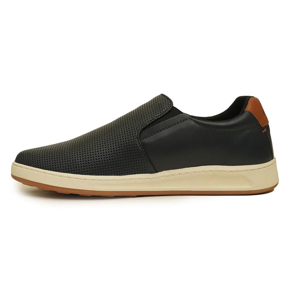 Sapato Freeway Slip On Couro Masculino Azul 2