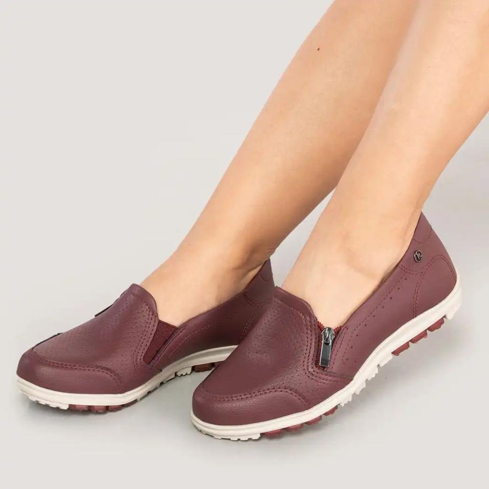 Tênis Kolosh Casual Feminino Vinho 8