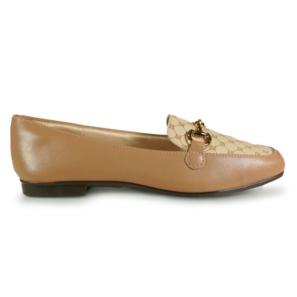 Sapato Mocassim Light Gel Logo Fivela Feminino