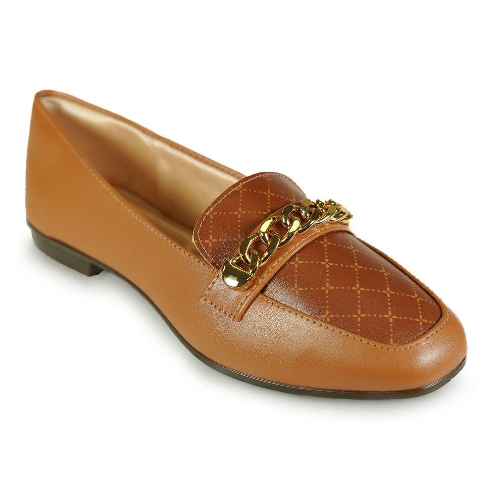 Sapato Mocassim Light Gel Fivela Feminino