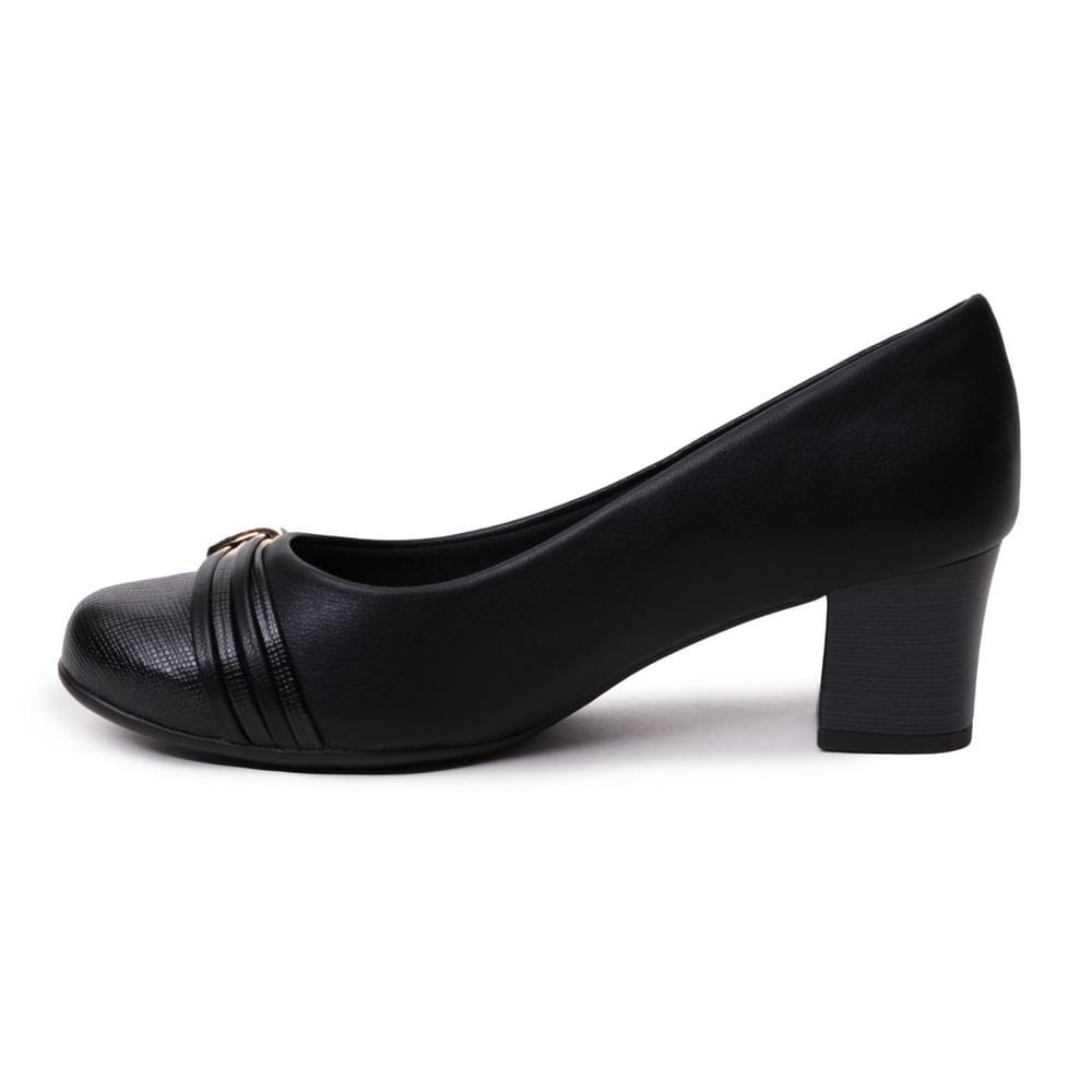 Sapato Piccadilly Scarpin Feminino Preto 2