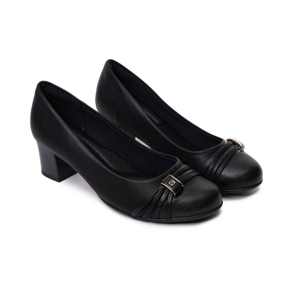Sapato Piccadilly Scarpin Feminino Preto 4