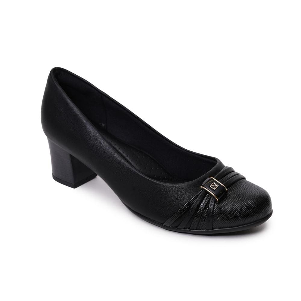 Sapato Piccadilly Scarpin Feminino Preto 3
