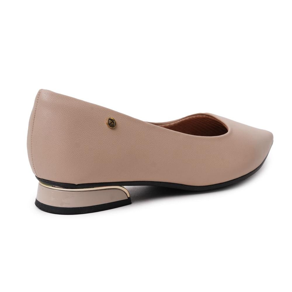 Sapatilha Salto Piccadilly Feminina Bege 6