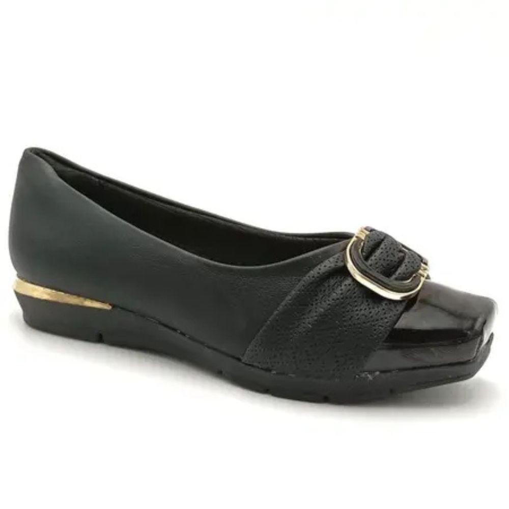 Sapatilha Piccadilly Laço Feminina Preto 2