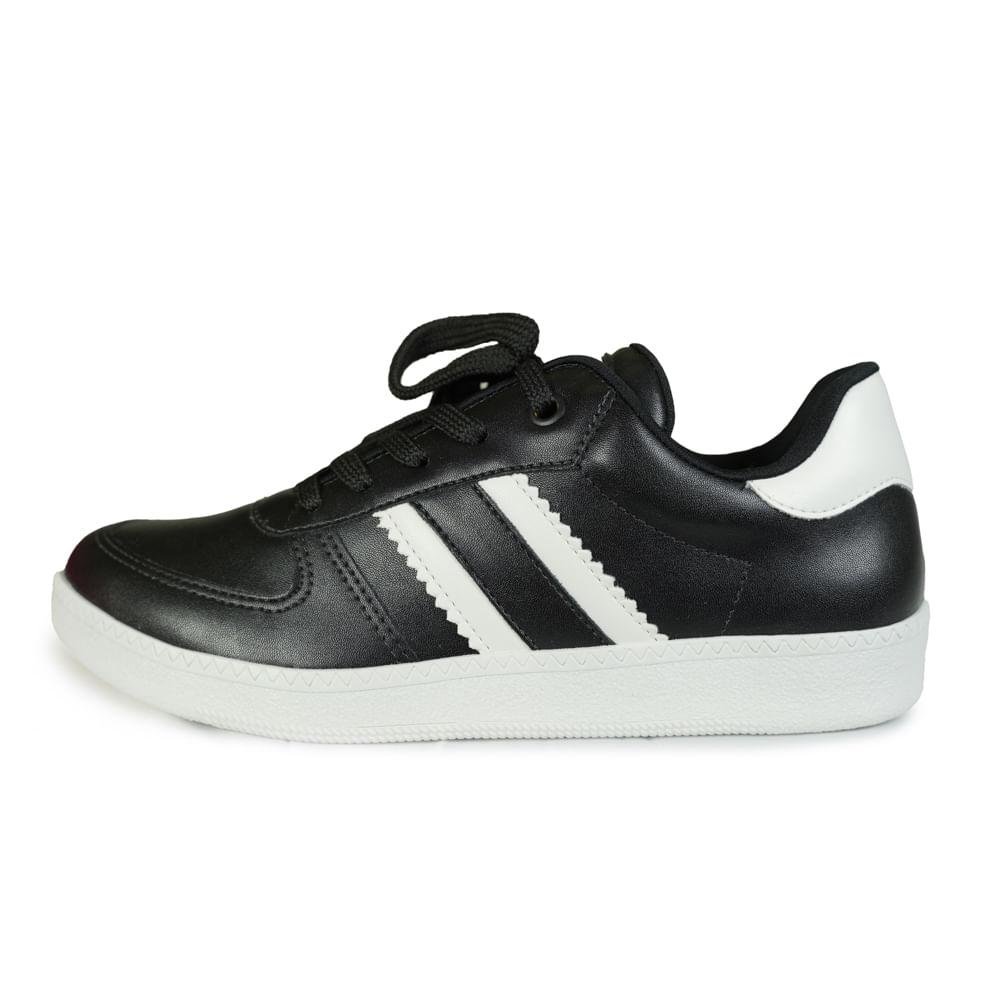 Tênis Quiz Casual Detalhe Feminino Preto 2