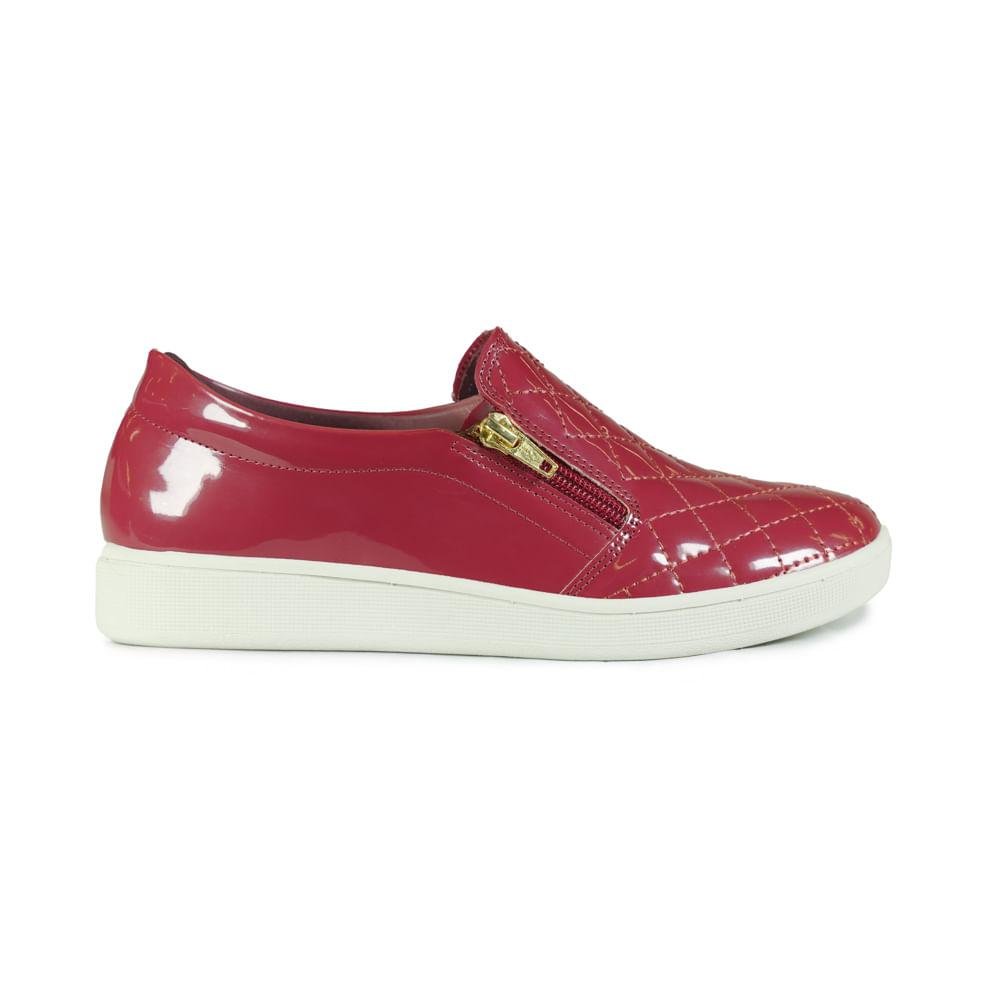 Tênis Quiz Slipe On Verniz Feminino