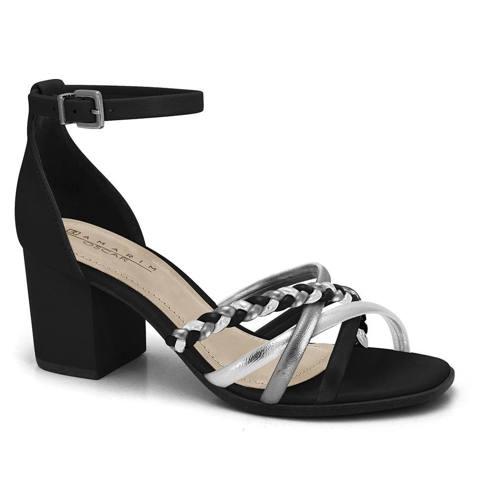 Sandália Ramarim Salto Grosso Feminina
