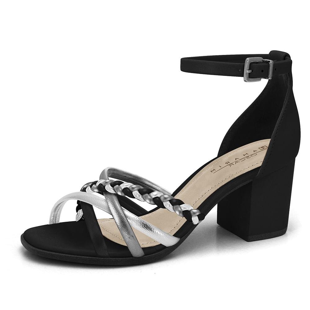 Sandália Ramarim Salto Grosso Feminina Preto 4