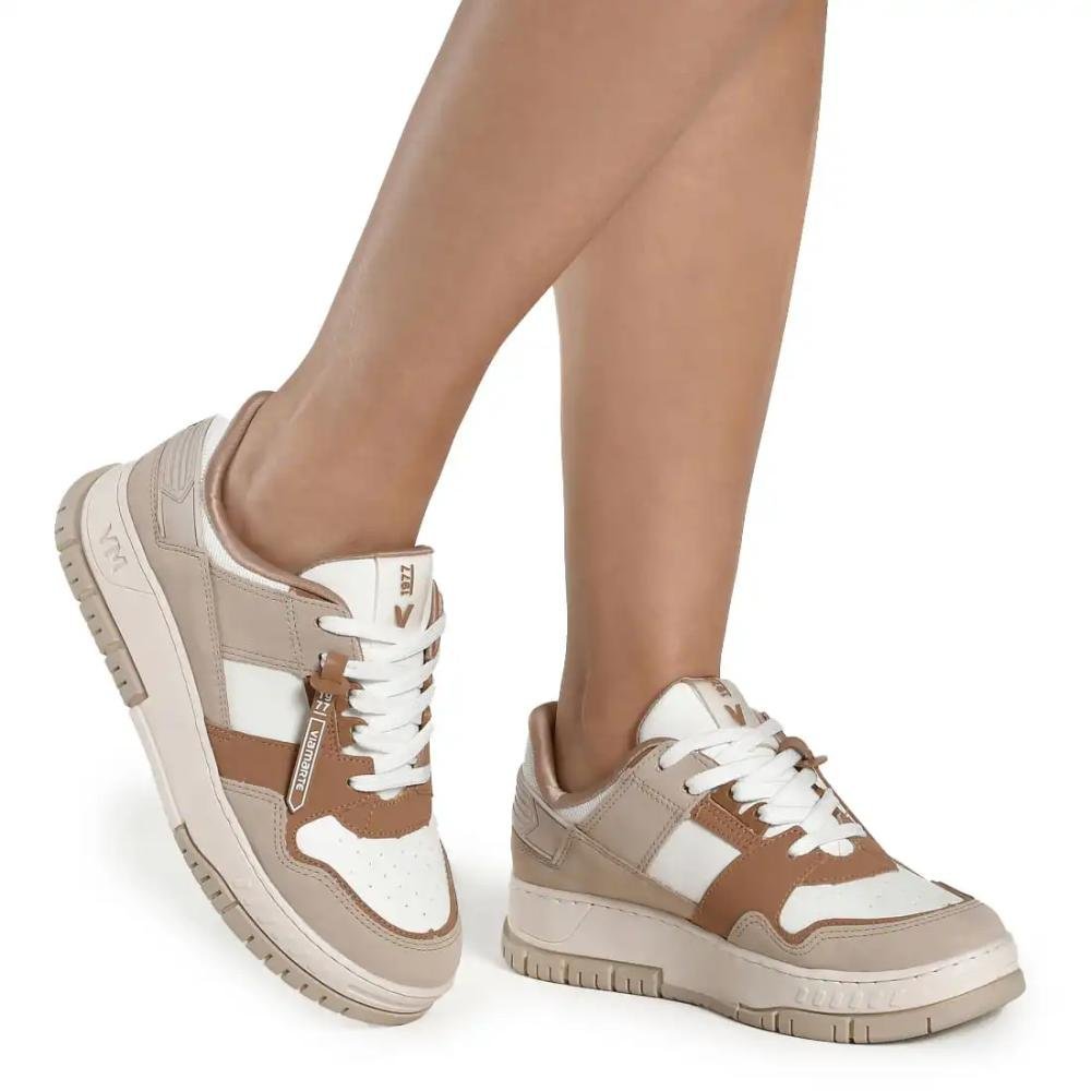 Tênis Via Marte Casual Feminino Bege 4